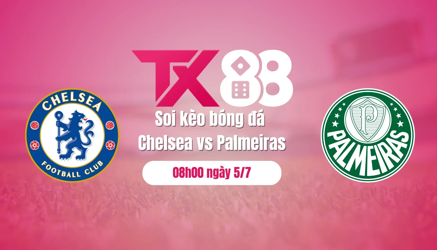 TX88 Soi kèo bóng đá Chelsea vs Palmeiras, 08h00 ngày 5/7: The Blues vượt khó